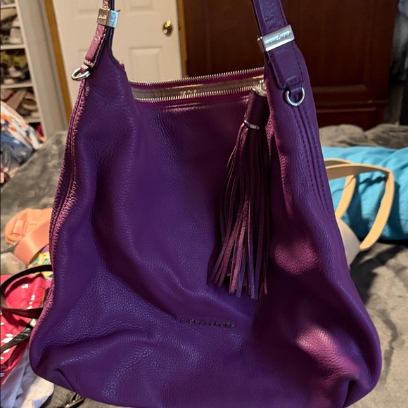 Michael Kors Vibrant Purple Hobo Bag - Picture 6 of 10